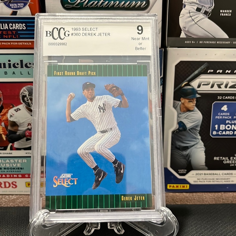 1993 Select #360 Derek Jeter Rookie Card BGS BCCG 9  Mint+